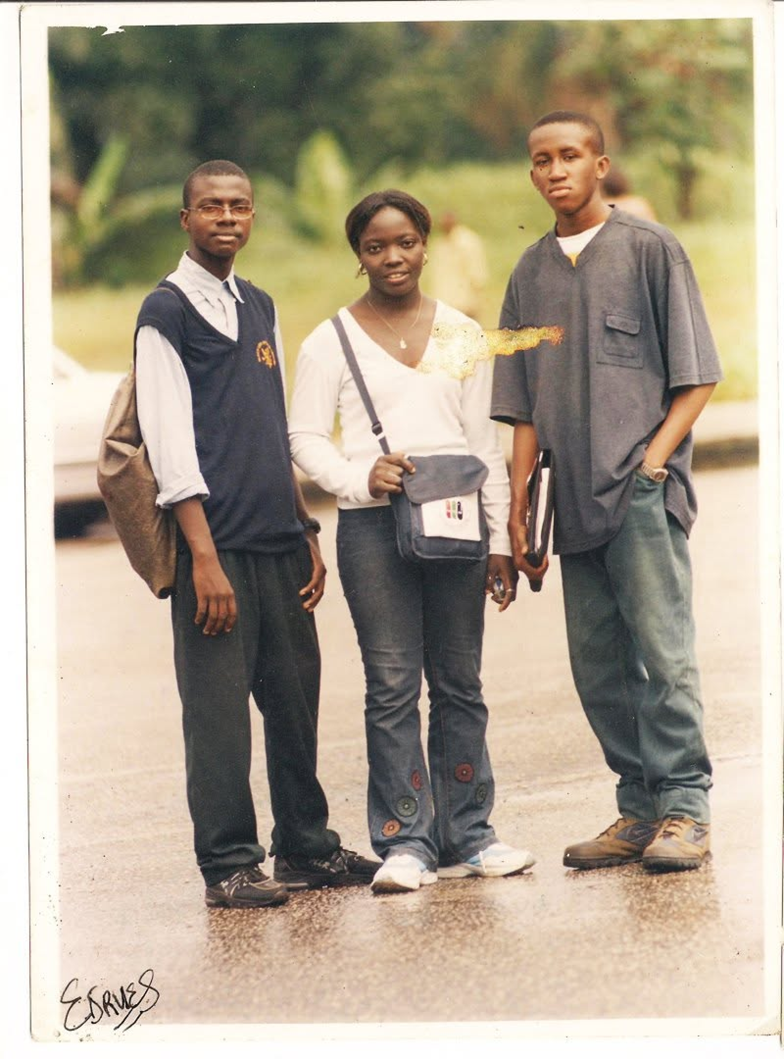 Leslie with family during his school years